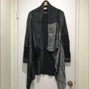 Calvin Klein Open Front High/Low Sweater